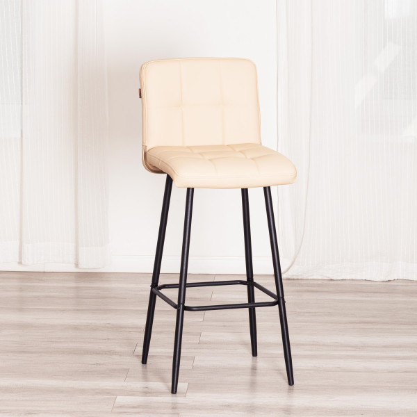Барный стул  Medeo/Медео экокожа , бежевый, 45х56х113 см фото № 15