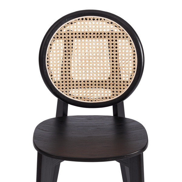 Стул FENRIR (mod.XMS-CB2902) дерево вяз, 42х45х85 см, черный фото № 7