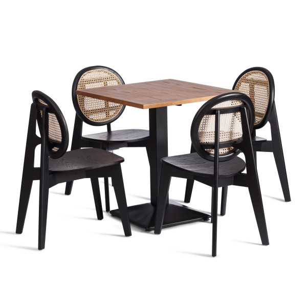 Стул FENRIR (mod.XMS-CB2902) дерево вяз, 42х45х85 см, черный фото № 6