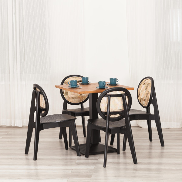 Стул FENRIR (mod.XMS-CB2902) дерево вяз, 42х45х85 см, черный фото № 14