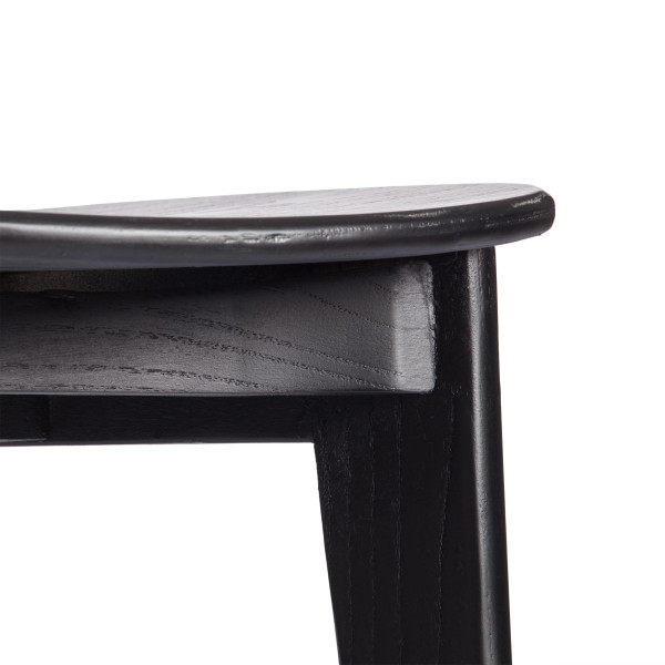 Стул ODIN (mod.XMS-CB2828) дерево вяз/ротанг, 42х45х78 см, черный фото № 11