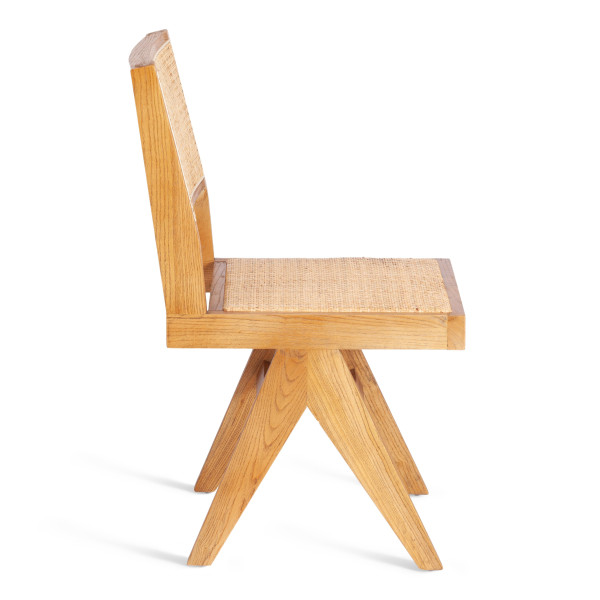 Стул LOKI (mod.XMS-CB2895) дерево вяз/ротанг, 51х44х86 см, Груша (№3) фото № 2