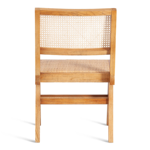 Стул LOKI (mod.XMS-CB2895) дерево вяз/ротанг, 51х44х86 см, Груша (№3) фото № 4