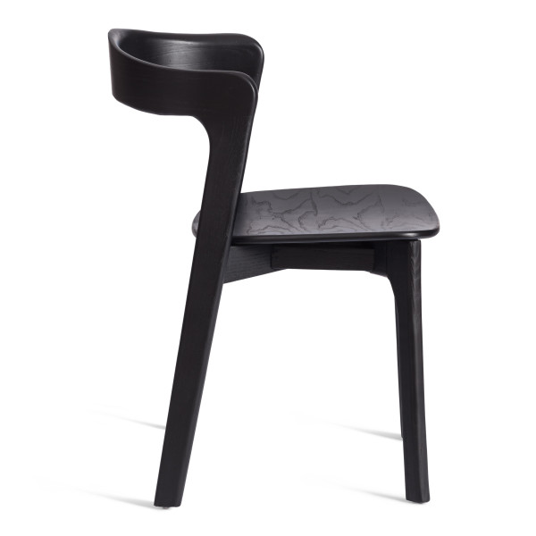 Стул ASGARD (mod.XMS-CB3027) дерево вяз, 48х43х76 см, черный фото № 2