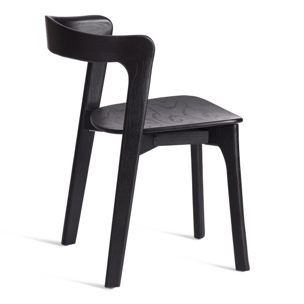 Стул ASGARD (mod.XMS-CB3027) дерево вяз, 48х43х76 см, черный фото № 3