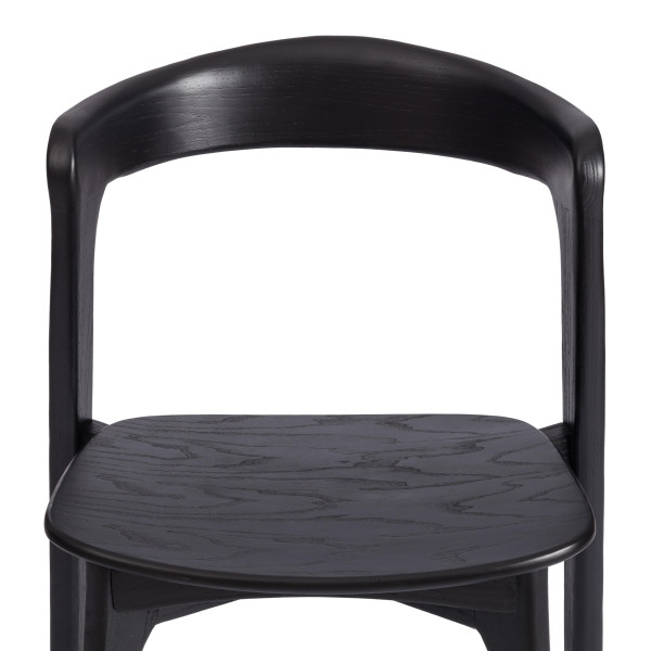 Стул ASGARD (mod.XMS-CB3027) дерево вяз, 48х43х76 см, черный фото № 7