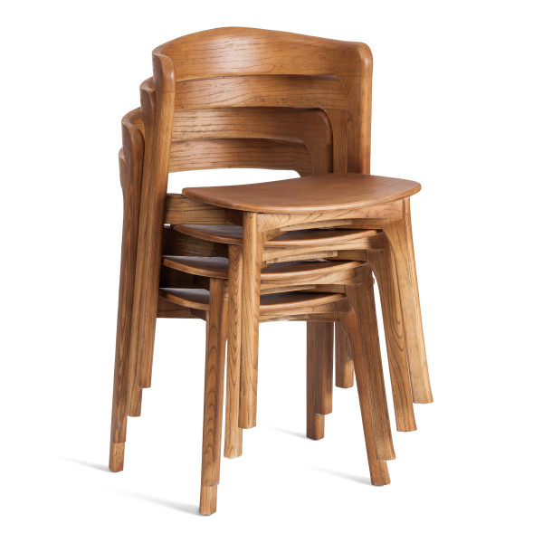 Стул ASGARD (mod.XMS-CB3027) дерево вяз, 48х43х76 см, Груша (№3) фото № 12