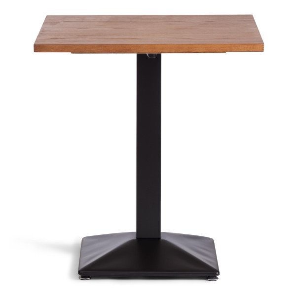 Стол RAGNAROK (mod.XMS-T9090) дерево вяз/железная опора, 70х70х76 см, груша №3/черная опора фото № 2