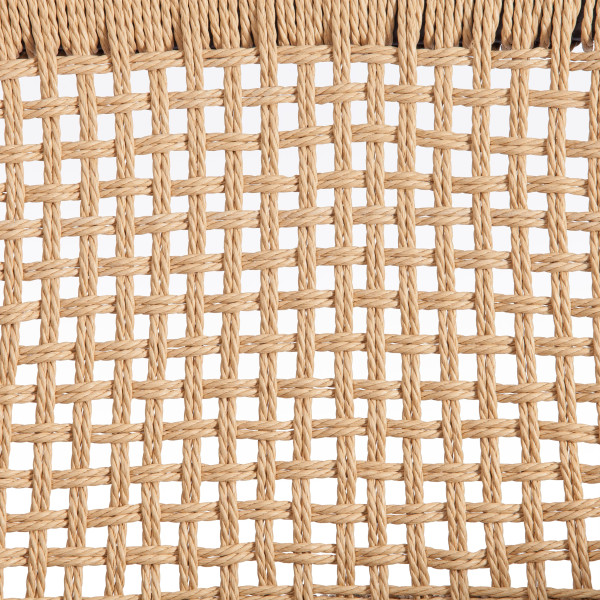 Стул VANHEIM (mod.XMS-CB3079) дерево вяз/бечевка, 46х45х83 см, черный фото № 9