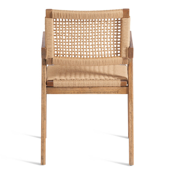 Стул VANHEIM (mod.XMS-CB3079) дерево вяз/бечевка, 46х45х83 см, Груша (№3) фото № 4