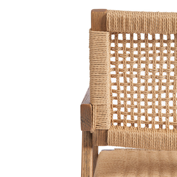 Стул VANHEIM (mod.XMS-CB3079) дерево вяз/бечевка, 46х45х83 см, Груша (№3) фото № 10