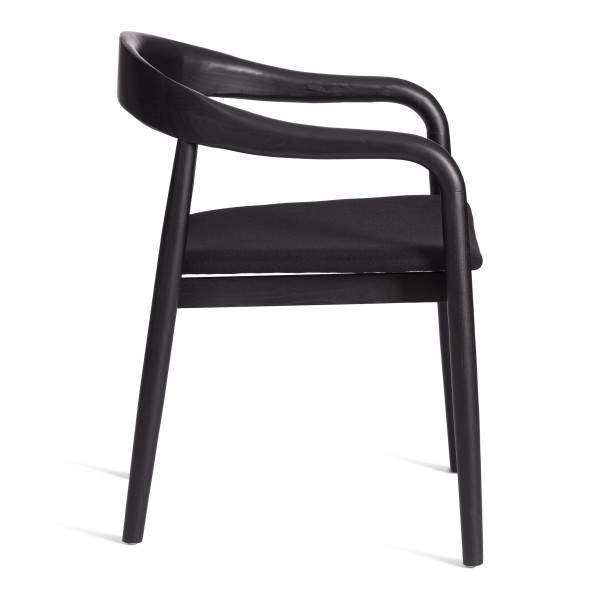 Стул BALDUR (mod.XMS-CB2921D) дерево вяз/ткань лен, 49х52х76,5 см, черный/черный лен фото № 2