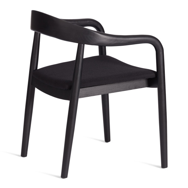 Стул BALDUR (mod.XMS-CB2921D) дерево вяз/ткань лен, 49х52х76,5 см, черный/черный лен фото № 3