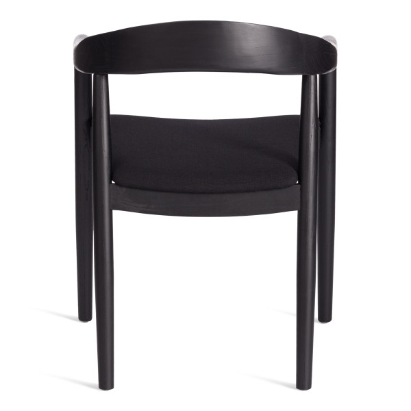 Стул BALDUR (mod.XMS-CB2921D) дерево вяз/ткань лен, 49х52х76,5 см, черный/черный лен фото № 4