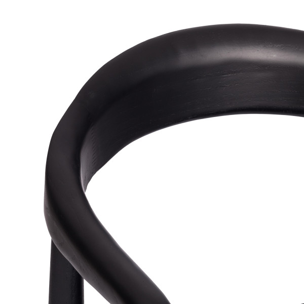 Стул BALDUR (mod.XMS-CB2921D) дерево вяз/ткань лен, 49х52х76,5 см, черный/черный лен фото № 10