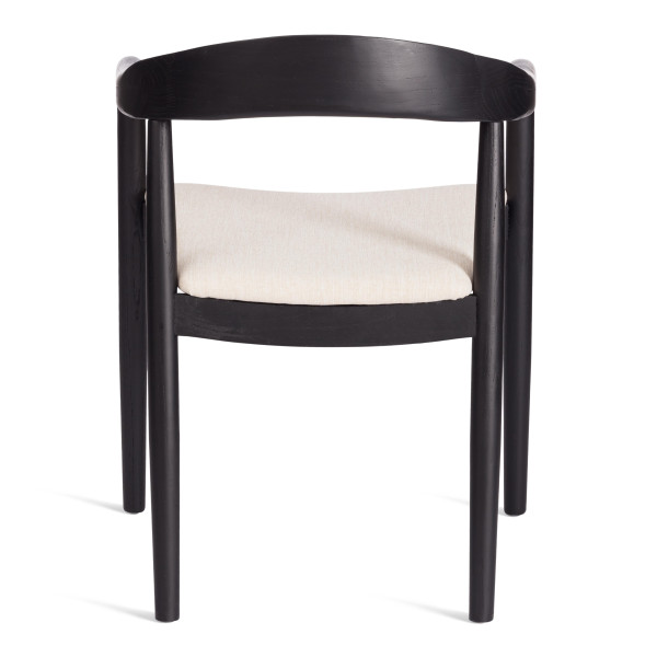 Стул BALDUR (mod.XMS-CB2921D) дерево вяз/ткань лен, 49х52х76,5 см, черный/бежевый лен фото № 4