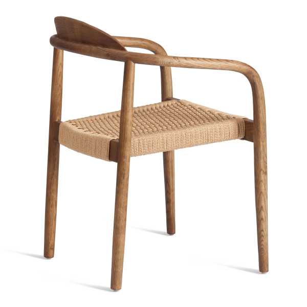 Стул MIDGARD (mod.XMS-CB2938) дерево вяз/бечевка, 50х51х78.5 см, Груша (№3) фото № 3