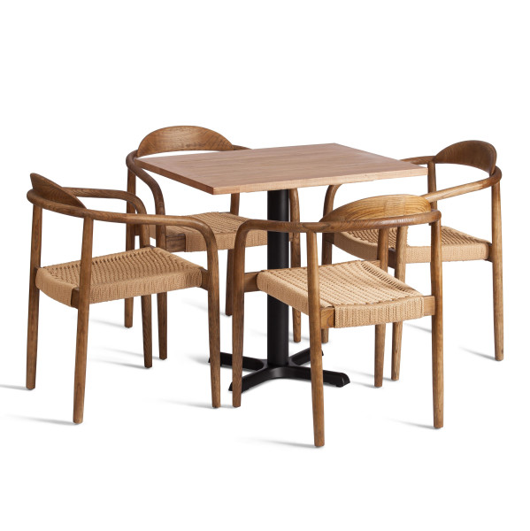 Стул MIDGARD (mod.XMS-CB2938) дерево вяз/бечевка, 50х51х78.5 см, Груша (№3) фото № 6