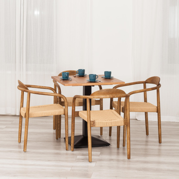 Стул MIDGARD (mod.XMS-CB2938) дерево вяз/бечевка, 50х51х78.5 см, Груша (№3) фото № 14