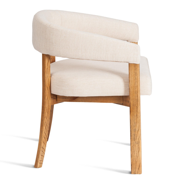 Стул SURTUR (mod.XMS-CB3026) дерево вяз/ткань лен, 54х53х74 см, груша№3/бежевый лен фото № 2