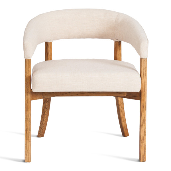 Стул SURTUR (mod.XMS-CB3026) дерево вяз/ткань лен, 54х53х74 см, груша№3/бежевый лен фото № 5