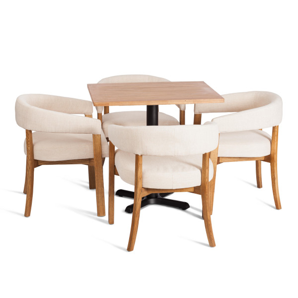 Стул SURTUR (mod.XMS-CB3026) дерево вяз/ткань лен, 54х53х74 см, груша№3/бежевый лен фото № 10