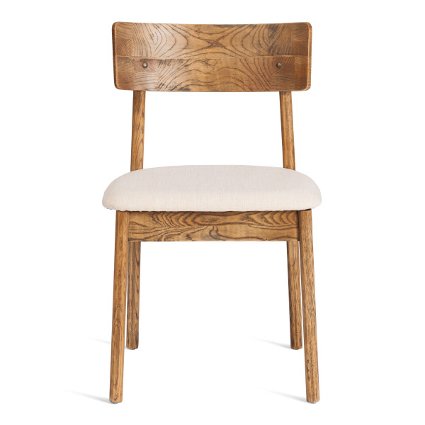 Стул THOR (mod.XMS-CB3007) дерево вяз/ткань лен, 50х48х81,5 см, груша№3/бежевый лен фото № 5
