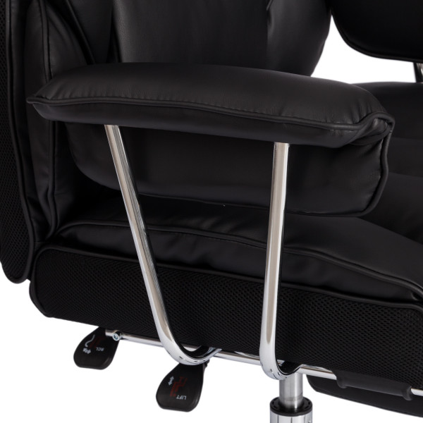 Кресло Comfy CR кож/зам, черный фото № 12