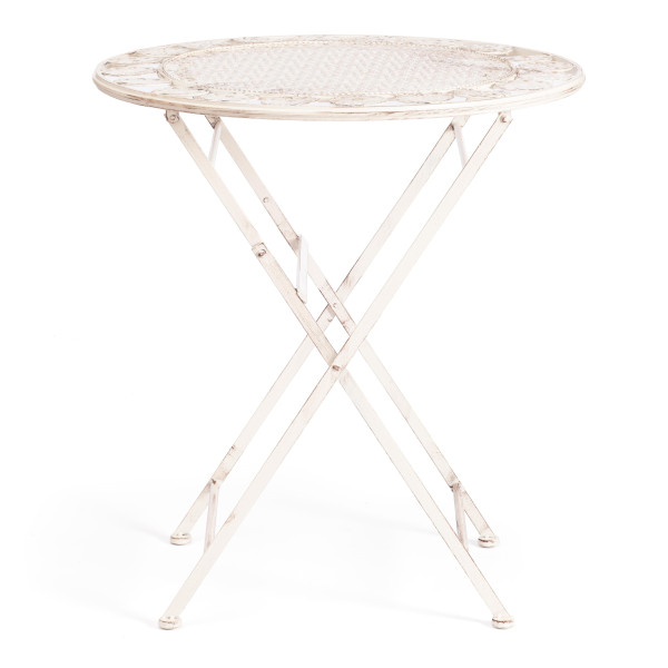 Стол Secret De Maison Patio (PL08-11139) стальной сплав, античный белый, 70х75 см фото № 2