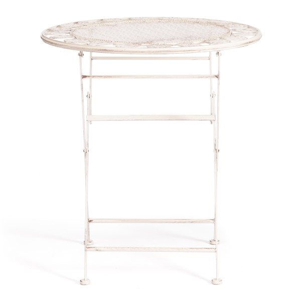 Стол Secret De Maison Patio (PL08-11139) стальной сплав, античный белый, 70х75 см фото № 3