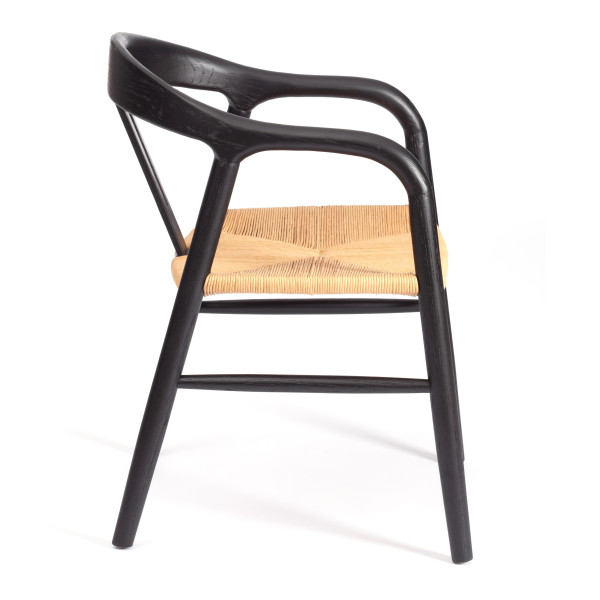 Стул VALI (mod.XMS-CB2922) дерево вяз, 50х46х77 см, черный фото № 2
