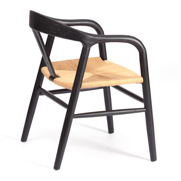 Стул VALI (mod.XMS-CB2922) дерево вяз, 50х46х77 см, черный фото № 3
