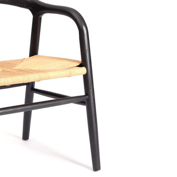 Стул VALI (mod.XMS-CB2922) дерево вяз, 50х46х77 см, черный фото № 7