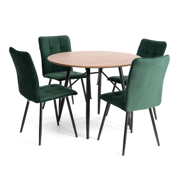 Стул обеденный Bari LT, велюр, Deep Forest (изумруд), 41х55х89 см фото № 9