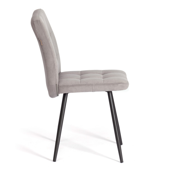 Стул обеденный Medeo LT, флок , серый/черный, 29, 45х56х89 см фото № 2