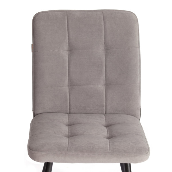 Стул обеденный Medeo LT, флок , серый/черный, 29, 45х56х89 см фото № 6