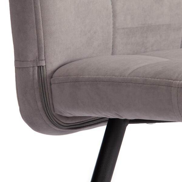 Стул обеденный Medeo LT, флок , серый/черный, 29, 45х56х89 см фото № 8