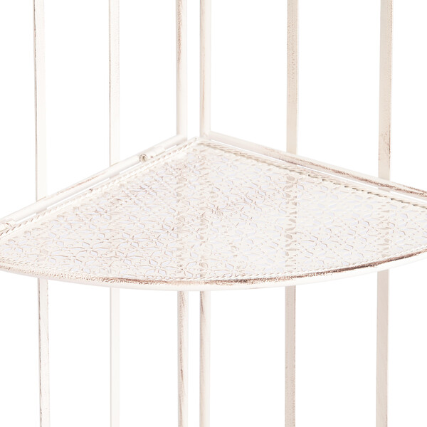 Этажерка угловая Secret De Maison Nicole (PL08-10338) стальной сплав, античный белый, 48х33х159 см фото № 5