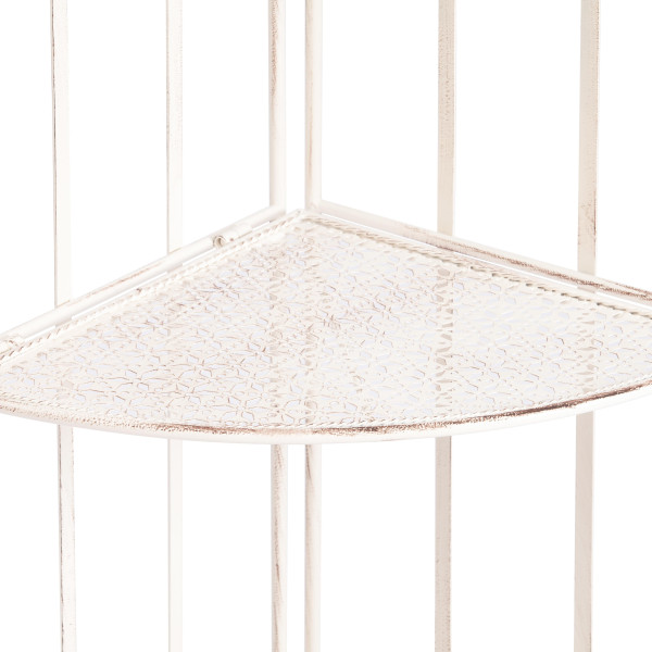 Этажерка угловая Secret De Maison Nicole (PL08-10338) стальной сплав, античный белый, 48х33х159 см фото № 5