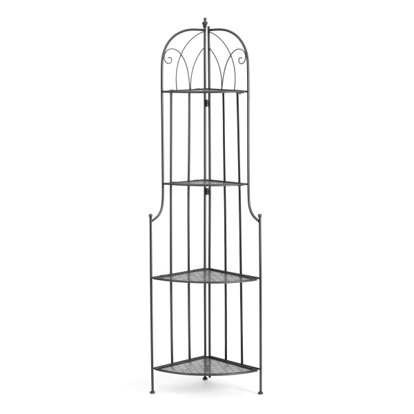 Этажерка угловая Secret De Maison Nicole (PL08-10338) стальной сплав, черный, 48х33х159 см фото № 3