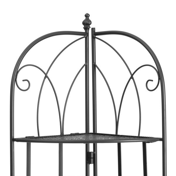 Этажерка угловая Secret De Maison Nicole (PL08-10338) стальной сплав, черный, 48х33х159 см фото № 4