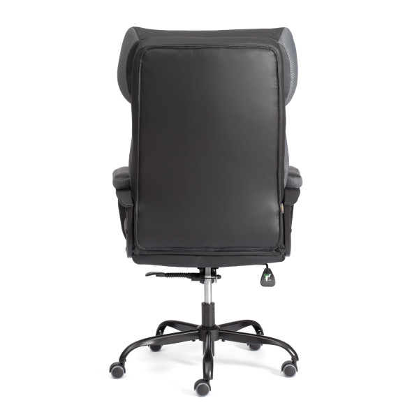 Кресло Duke metalBL кож/зам/ткань, черный/серый, 36-6/12 фото № 5