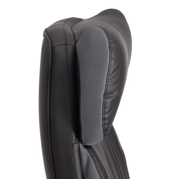 Кресло Duke metalBL кож/зам/ткань, черный/серый, 36-6/12 фото № 11