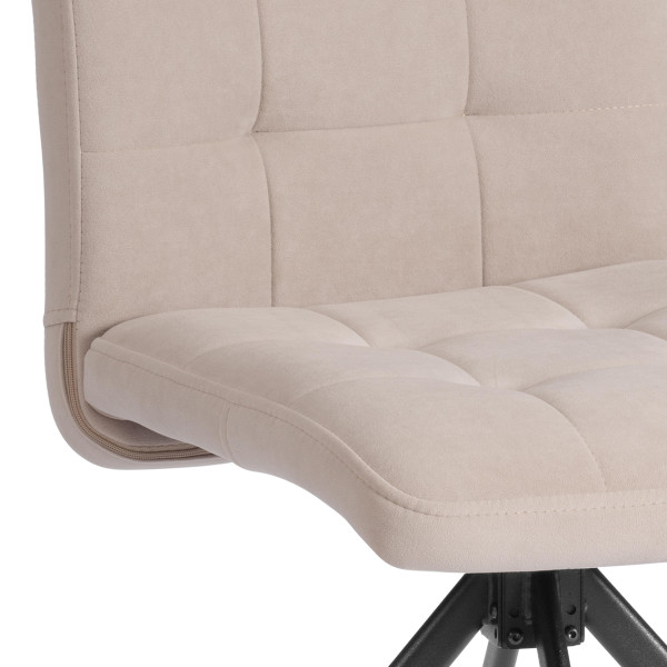 Стул обеденный Medeo поворотный механизм 360, велюр, бежевый, 7 фото № 7