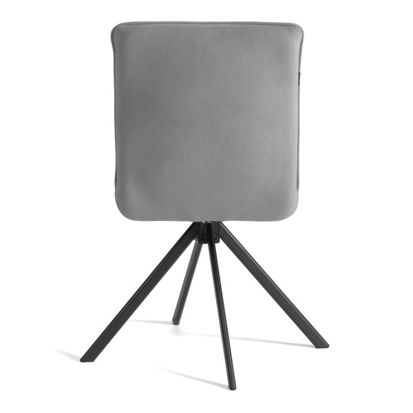 Стул обеденный Sweet поворотный механизм 360, велюр, серый, 29 фото № 4