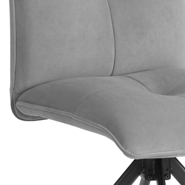 Стул обеденный Sweet поворотный механизм 360, велюр, серый, 29 фото № 8