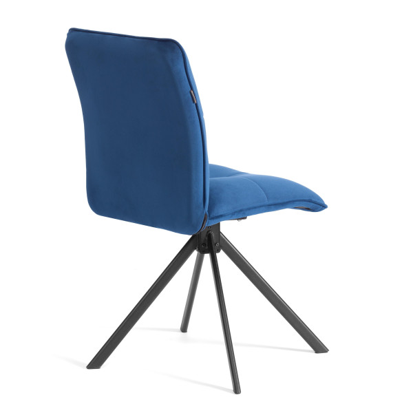 Стул обеденный Sweet поворотный механизм 360, велюр, Blue (синий) фото № 3