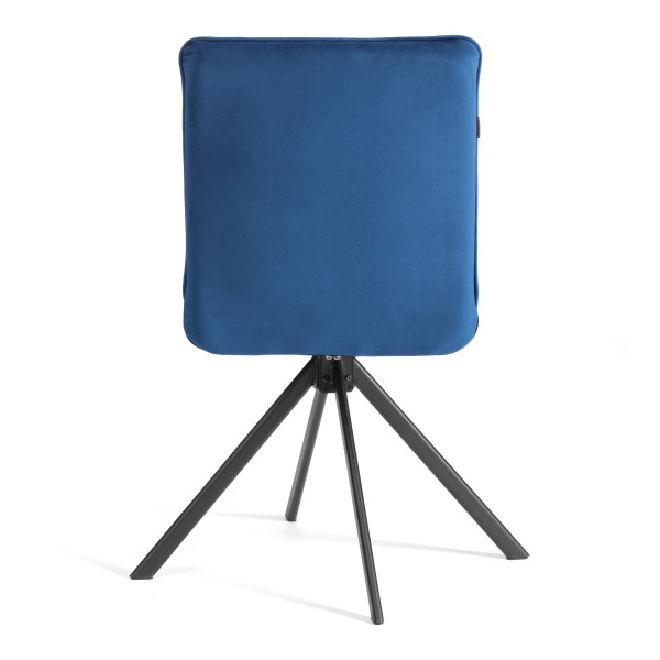 Стул обеденный Sweet поворотный механизм 360, велюр, Blue (синий) фото № 4