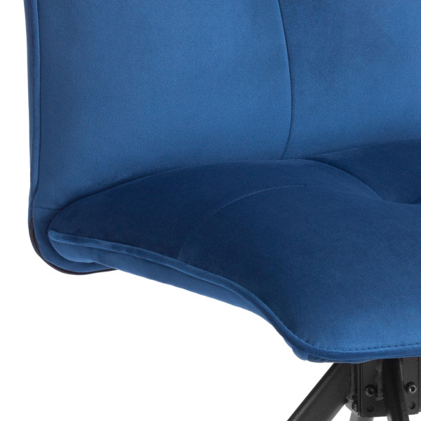 Стул обеденный Sweet поворотный механизм 360, велюр, Blue (синий) фото № 7