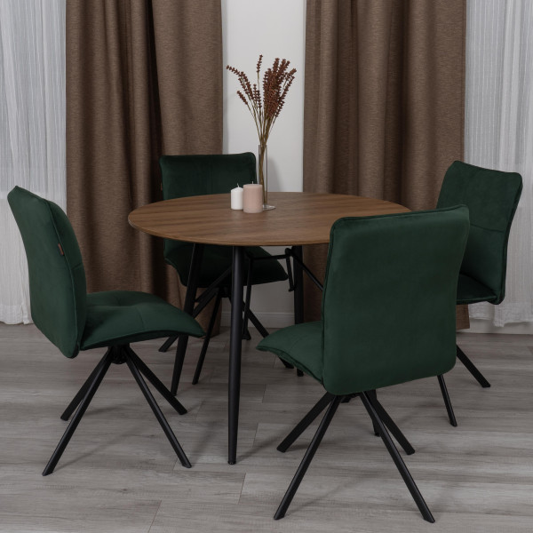 Стул обеденный Sweet поворотный механизм 360, велюр, Deep Forest (изумруд) фото № 9